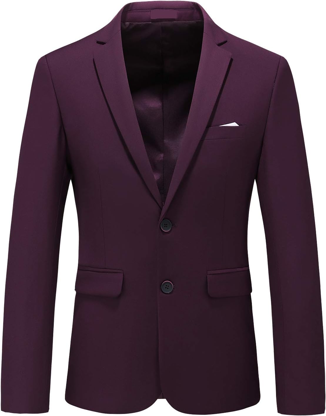 Mens Jacket Casual 2 Buttons Single Breasted Suit Jacket Modern Wedding Tux Blazer