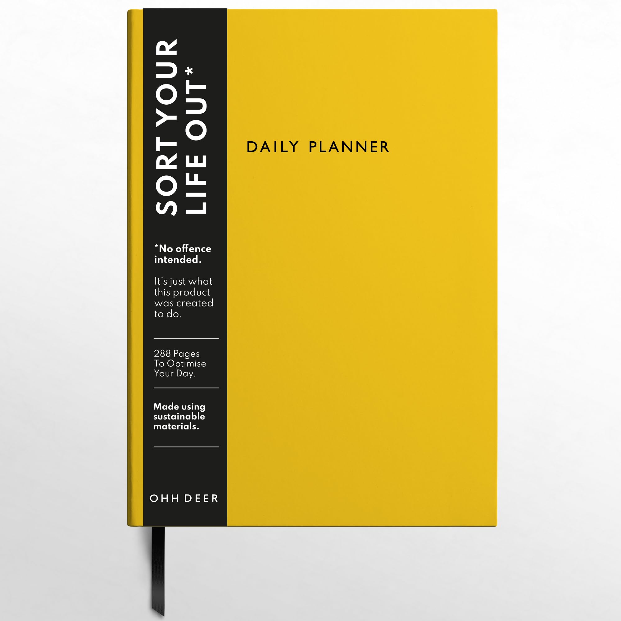Neon Amber Linen Daily Planner A5
