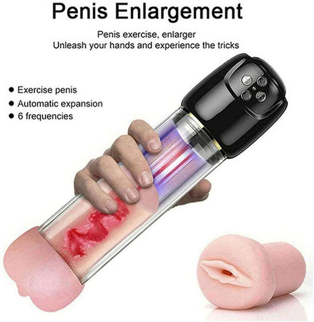 USB Rechargeable 2 in 1 Men’s Training Sleeve Pennis Extender Enlargement Pump Vacuum Pump