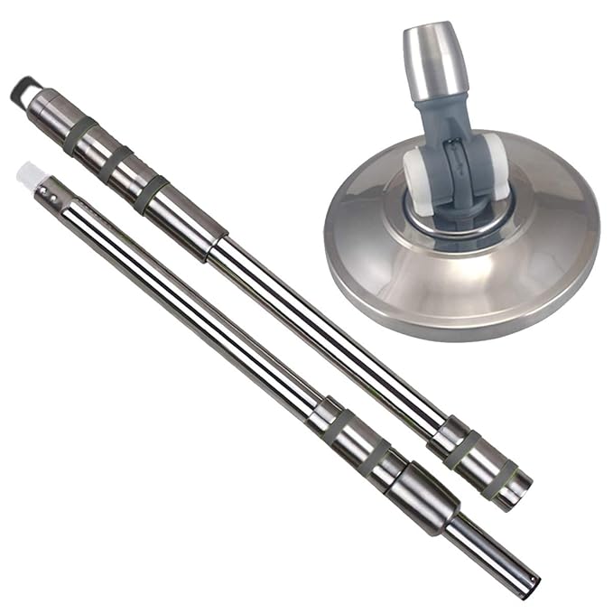 Primeway® Stainless Steel 25mm Telescopic Rotating Mop Handle with 16cm
