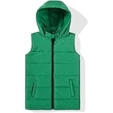 JOYSON Boys Sleeveless Puffer Vest Lightweight Padded Jacket Quilted Hooded Outwear Zipper Waistcoat