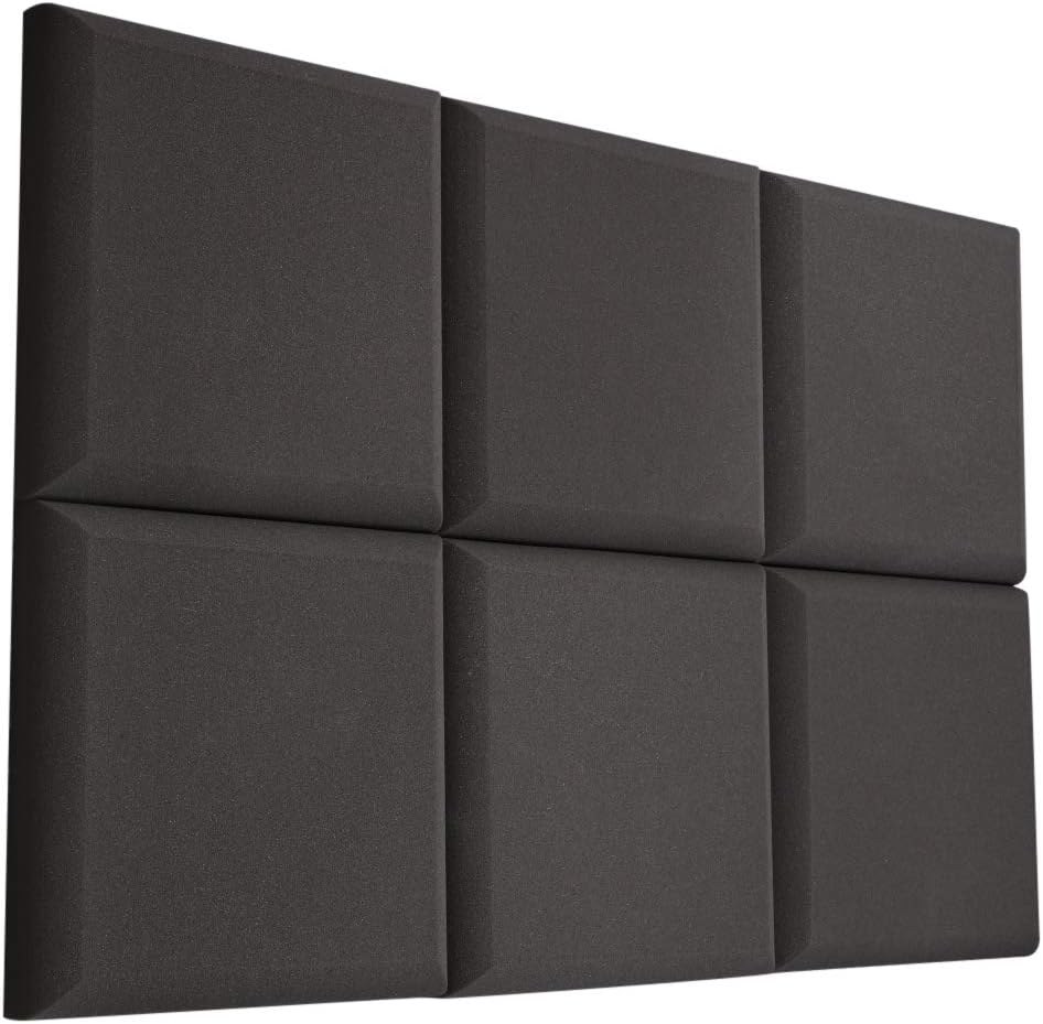 Vacoustic 6pcs / Pack - Acoustic Studio Foam Round C-Panel 2" X 12" X 12" Sound Absorber Soundproofing Wall Foam Acoustic Panels Noise Reduction Acoustic Treatmen Acoustic Control Sound Dampening
