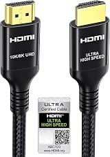 Etseinri HDMI 2.1 Cable 2M Certified 48Gbps 8K 240Hz eARC HDR Braided Cord view 1