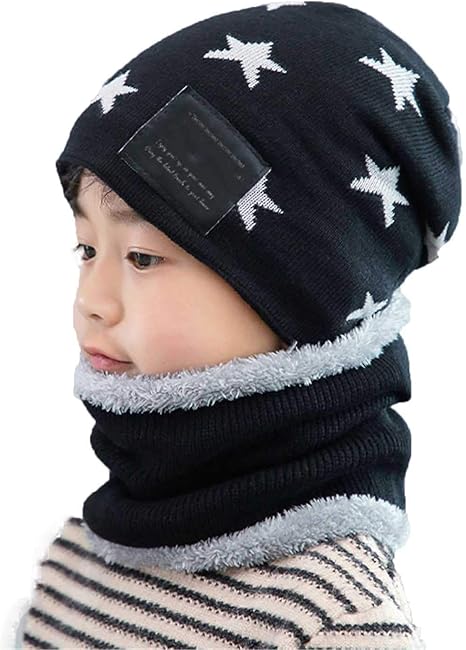 Amazon Co Jp キッズニット冬帽子 かわいい子供たちの冬のニット帽子とスカーフセットスキーウォーキングキャンプ旅行やその他のアウトドアアクティビティ 黒 ホーム キッチン Amazon Co Jp キッズニット冬帽子 かわいい子供たちの冬のニット帽子とスカーフセットスキーウォーキングキャンプ旅行やその他のアウトドアアクティビティ 黒 ホーム キッチン