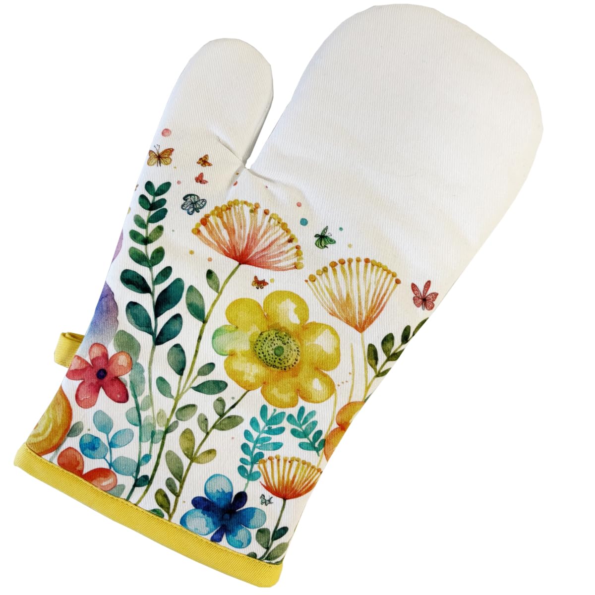 Ambiente Vibrant Spring Flowers Pot Holder Oven Glove Mitt Kitchenware Bloom Colourful Bright Gift