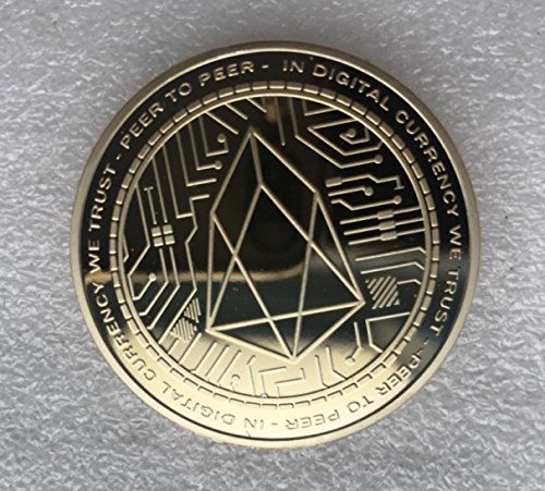 Cryptocurrency Gold Plated EOS Coin Collectible Art Collection Gift Physical (gold) - Thumbnail 2