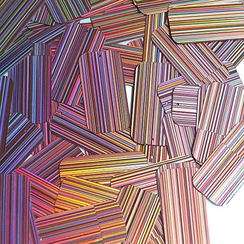 Sequin Rectangle Long Lilac Lavender 1.5 inch Couture Loose Paillettes. City Lights Reflective Metallic Made in USA.