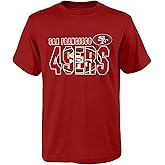 NFL Kids Youth Boys 4-18 Officially Licensed Team Color Game Day Touchdown Primary Logo Short Sleeve T-Shirt