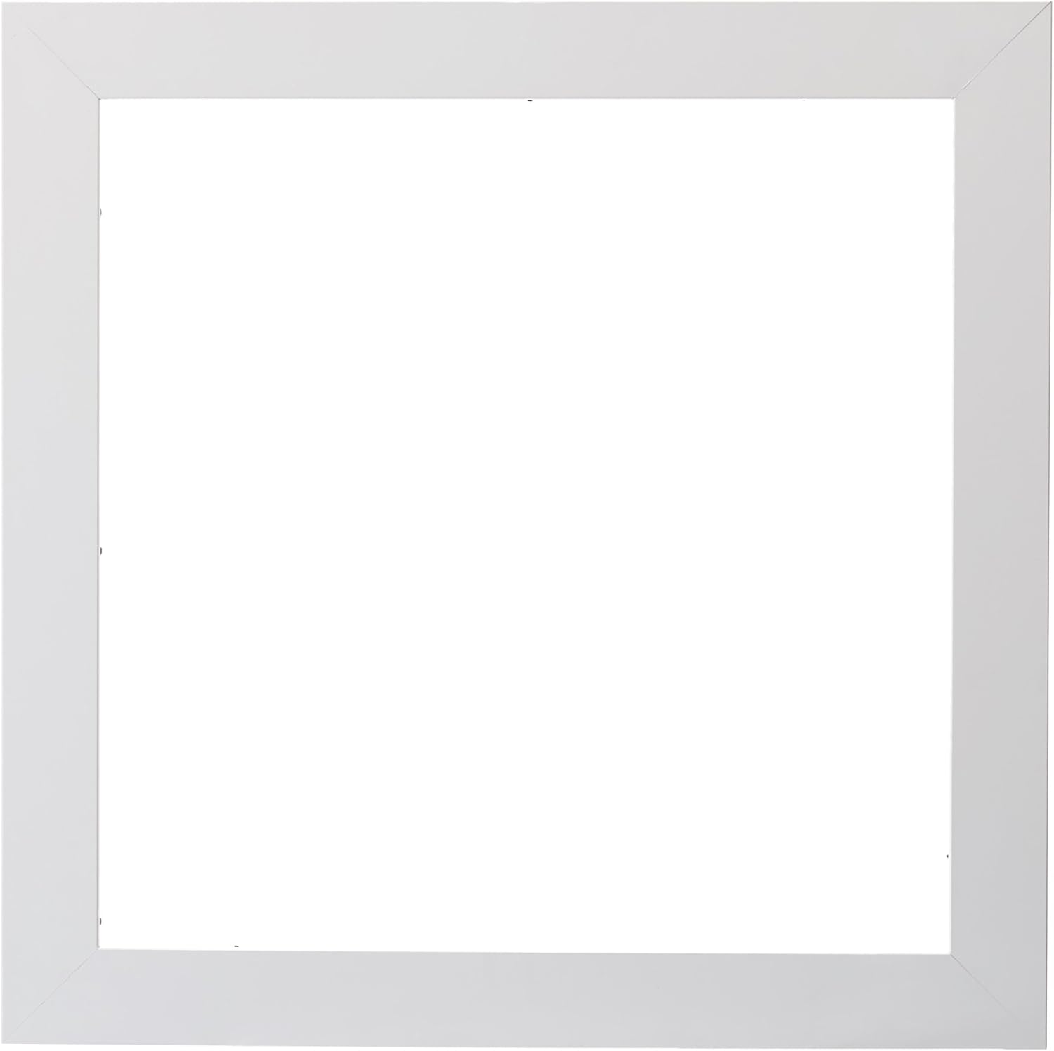 ArtToFrames 18x18 / 18 x 18 Picture Frame White 2'' Wide (2WOMFRBW74