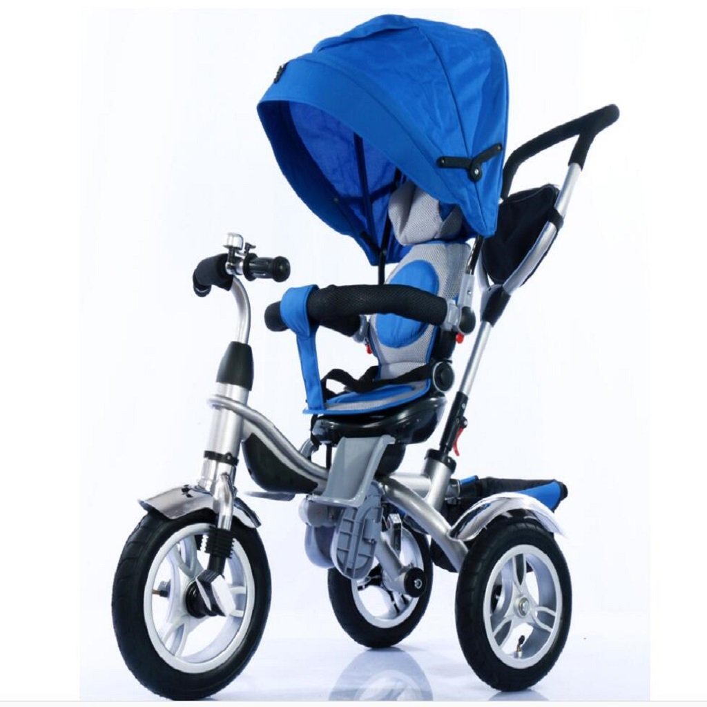 多機能回転トロリー360度回転シート 子供のペダル三輪車 1 3歳のベビーカー 飛行機の子供の赤ちゃん車に適しています A Magic Color B07qznpxnp 青 アニメ萌えグッズ 人気商品 Makan Place