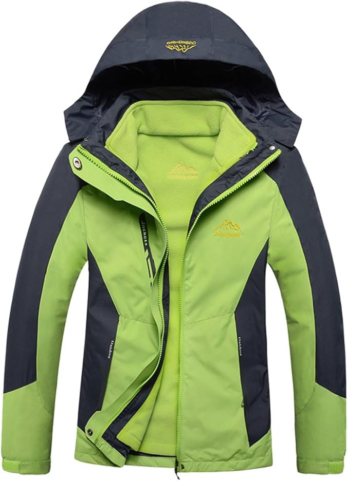 Amazon Semiaugust セミオーガスト アウトドア レディース 登山服コート 防水 防風 防寒 ジャケット マウンテンパーカー 取り外し可能 厚手 3way グリーン ３ｘｌ アウトドア アウトドアジャケット 通販