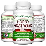 Horny Goat Weed With Female and Male Enhancement Herbs - Complete Formula Of Horny Goat Weed Extract, Maca Root, Ginseng, Saw Palmetto & Tongkat Ali - Horney Goat Weed For Libido Support