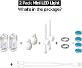 SROOS Mini LED Lantern Torch Rechargeable Waterproof EDC Keychain Light 2PCS view 9