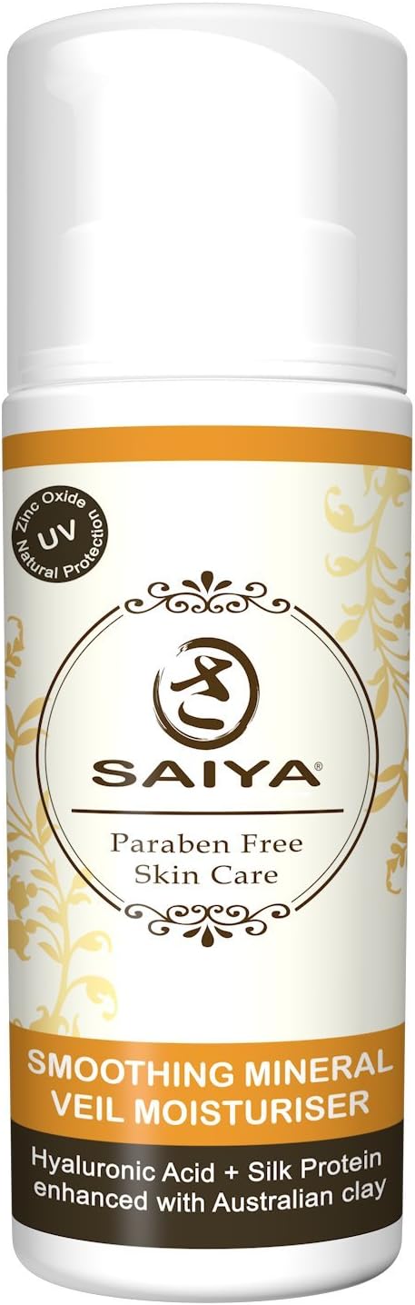 Clay & Zinc Moisturiser With UVA/UVB Filter For Combination Skin- Veil Face Cream With Australian Beige Clay-All Natural & Paraben Free Formula For Deep Hydration-Anti Ageing Properties โVegan, Made In England 50ml