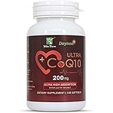 Wins Town CoQ10 Softgels 200mg, Ultra High Absorption Ubiquinol for Energy, Heart & Cellular Health, Antioxidant Supplement, 100 Capsules