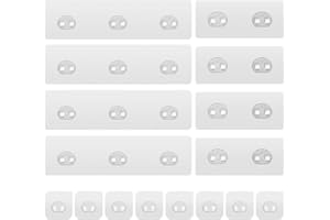 Bambeav 16 Pack Shower Caddy Adhesive Replacement, Strong Adhesive Hooks, Waterproof Shower Adhesive Strips, No Drilling, for