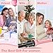 Hair Curling Iron - Professional Automatic Hair Curler Wand Instant Heat Curling Iron Hair Waver Automatic Roller 360 Rotating Roller with 3 Adjustable Temperature for Woman & Lady & Girls (Pink)