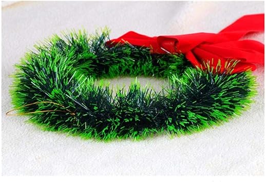 Amazon.de: NLNL Weihnachts-Girlande mit großer Schleife, grün