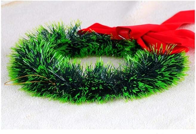 Amazon.de: NLNL Weihnachts-Girlande mit großer Schleife, grün