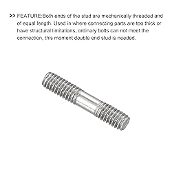METALLIXITY Double Ended Stud Screws