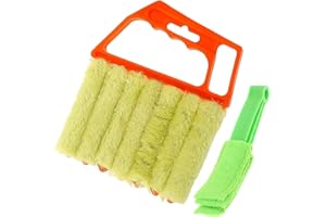 CONGARTENO 2Pcs Window Cleaning Brush Removable Blinds Cleaner for Window Shutter Maintenance