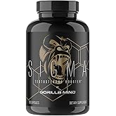 Gorilla Mind Sigma Testosterone Booster - Made with Tongkat Ali and Fadogia Agrestis Extract to Support Higher Testosterone Level (120 Capsules)