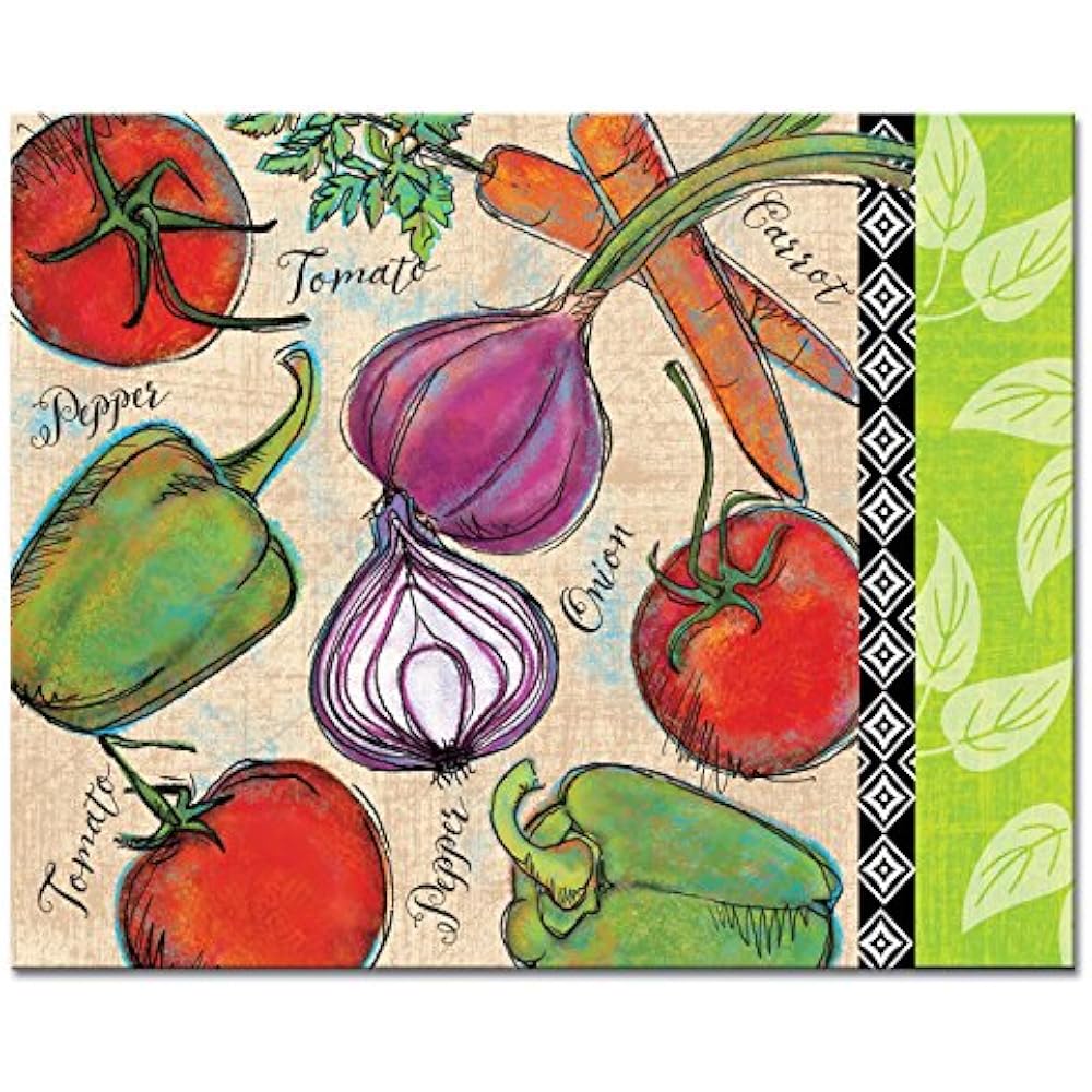 CounterArt Cutting Boards Home Grown Glass Board, 15" X 12" Kitchen