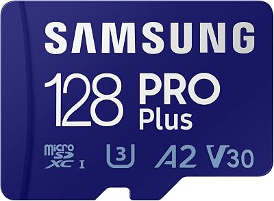Samsung PRO Plus 128GB microSDXC UHS-I U3 with SD Adapter Blue