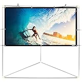 Pyle 100" Outdoor Portable Matt White Theater TV