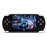 YHFITN 4.3-Inch Retro Handheld Game Console - with Classic Games, Portable Video Game Player with TV Connection, Supports MP4/MP3/eBook Playback, Rechargeable Battery & TF Card Expansion (Black)