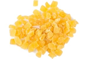 Raw Essentials Diced Pineapple – Sweetened & Dried Tropical Fruit – Great Snack, Dessert Topper, or Drink Garnish – Non-GMO, Gluten Free, Vegan – 20oz Resealable Bag