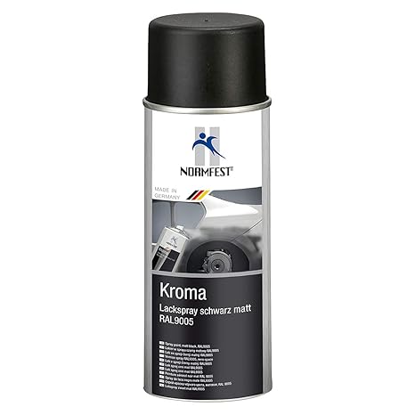 AUPROTEC Lackspray Autolack Schwarz Matt benzinfest Kroma Sprühlack Farb Spray 1x 400ml