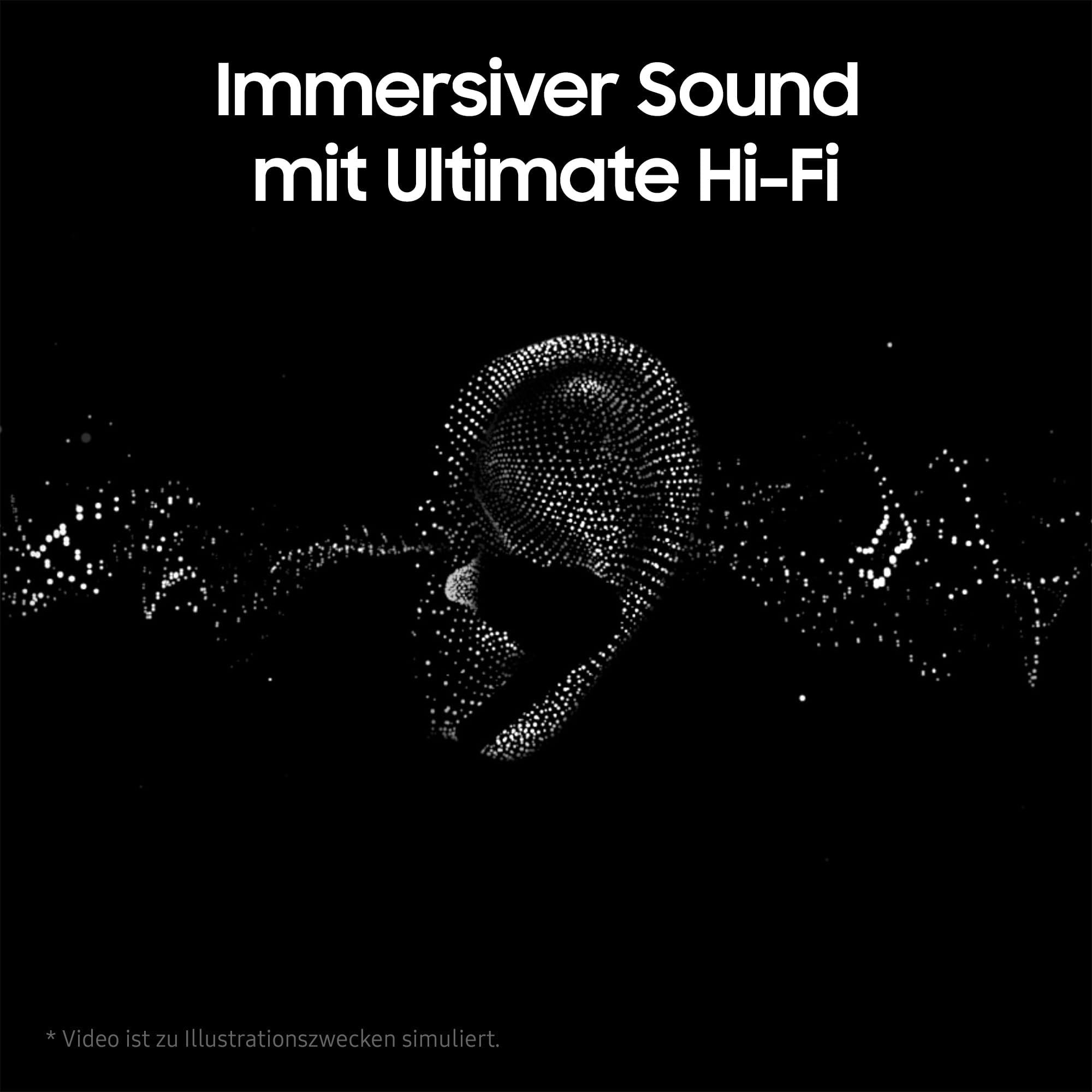 Samsung Galaxy Buds3 Pro Kabellose Bluetooth-Kopfhörer, Active Noise Cancelling (ANC), Adaptive Geräuschunterdrückung, 360 Audio, In-Ear-Kopfhörer mit Hi-Fi-Sound, White, Inkl. Anymode Clear Cover 4