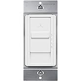 TOPGREENER Kalide Fan Speed Control Switch, 3-Speed Fan Wall Switch, Single Pole, 120VAC, 60Hz, 2.5A, Neutral Wire Not Requir