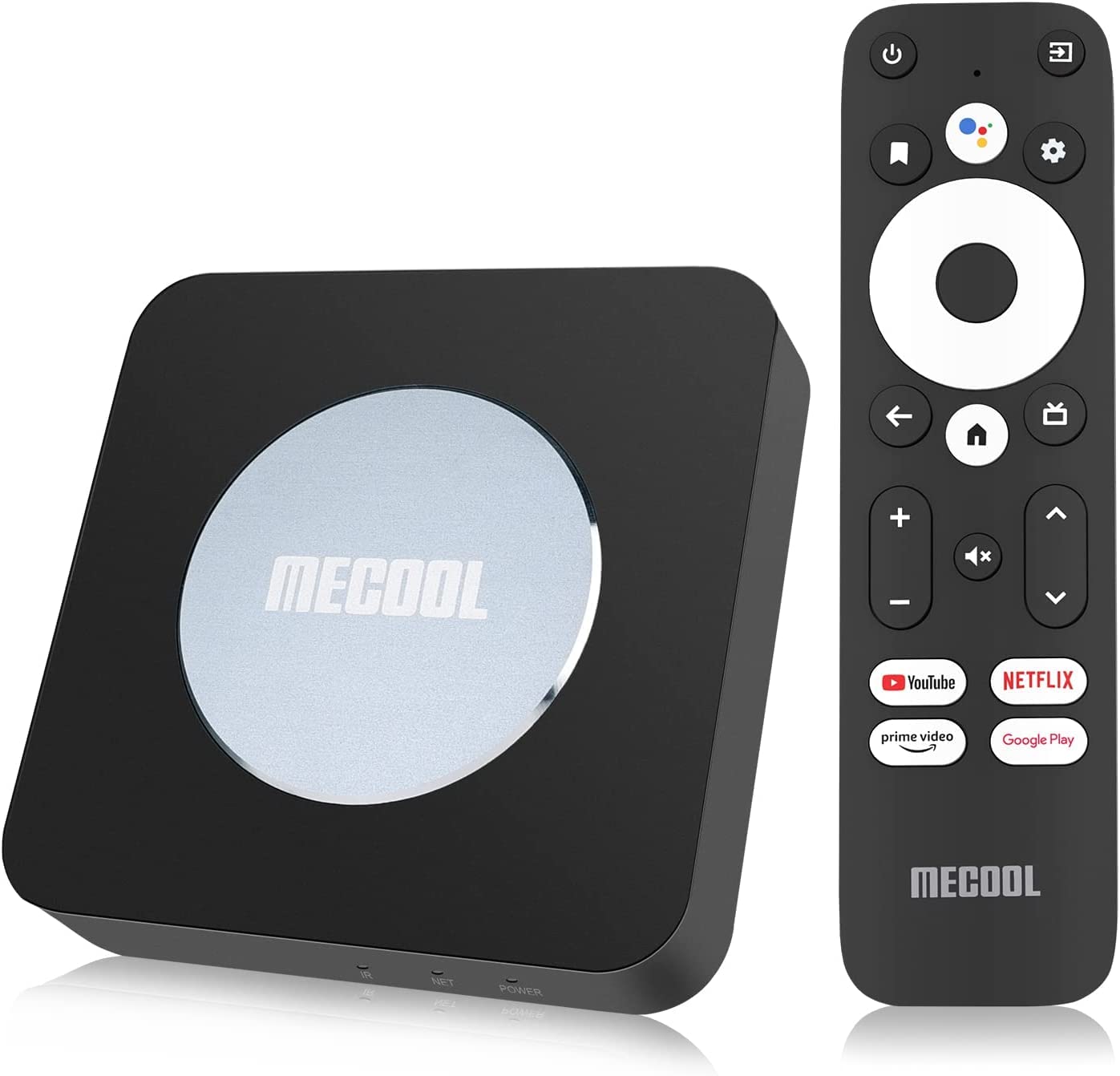MECOOL KM2 Plus 4K Android 11.0 Google Netflix Certified Android TV Player, Google Assistant voice remote, Chromecast, Prime Video, Youtube, Bluetooth, 4K HDR, Dual Band WiFi, KM2+