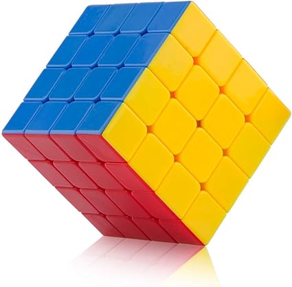 Lakshya India Stickerless Cubes with High Stability for Enhancing Intelligence and Hand Eye Coordination (4x4)