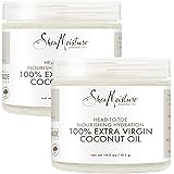 Shea Moisture Coconut Oil, 100% Extra Virgin Coconut Oil Skin Care, Pregnancy Moisturizer for Stretch Marks, Pure Coconut Oil
