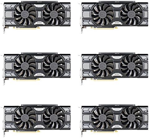6 pack of EVGA GeForce GTX 1070 Ti SC GAMING ACX 3.0 Black Edition, 8GB GDDR5, EVGA OCX Scanner OC, White LED, DX12OSD Support \(PXOC\) Graphics Card 08G-P4-5671-KR