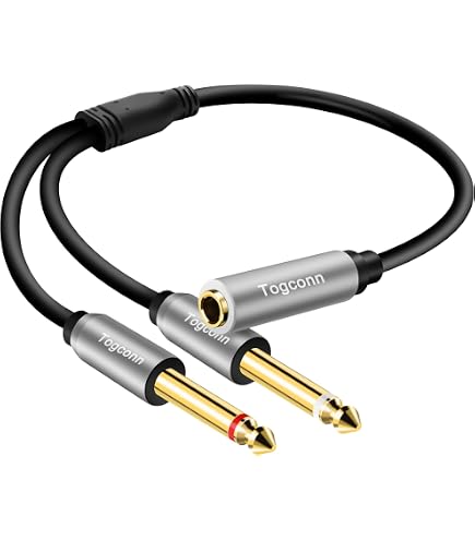 thumbnail interactive-video image 1 of 5 Pack - 6Ft 1/4\" Stereo TRS Male To Male Guitar DJ Speaker PA Instrument Cable 1 of 13