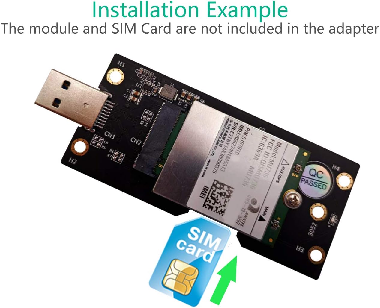 LeHang NGFF(M.2) to USB 3.0 Adapter with SIM 8pin card Slot for 3G/4G/5G Module - Image 4