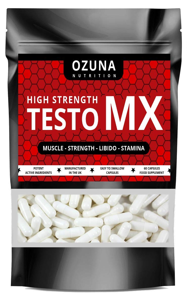 Testosterone Booster for Men - Premium Testosterone Supplements - Test Boosters with Maca, Tribulus - for Energy, Performance & Muscle Growth - Male Supplement - 60 Capsules