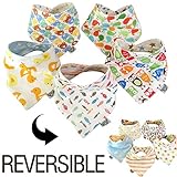 Rock Rock Moose Reversible Baby Bandana Drool Bib