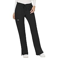 Cherokee Workwear Revolution Women's Mid Rise Moderate Flare Drawstring Scrub Pant
