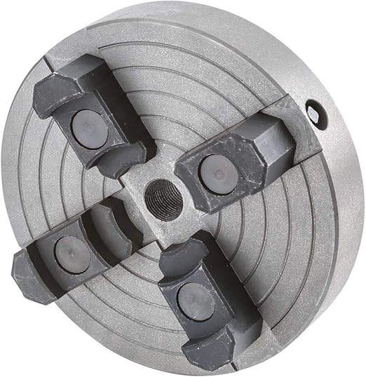 4Jaw x 6 Independent Wood Lathe Chuck with 3/416 Thread & Reversible
