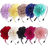 XIMA 10pcs Chiffon Flower Girls Headbands for Kids Children Teens toddlers Hair Accessories…