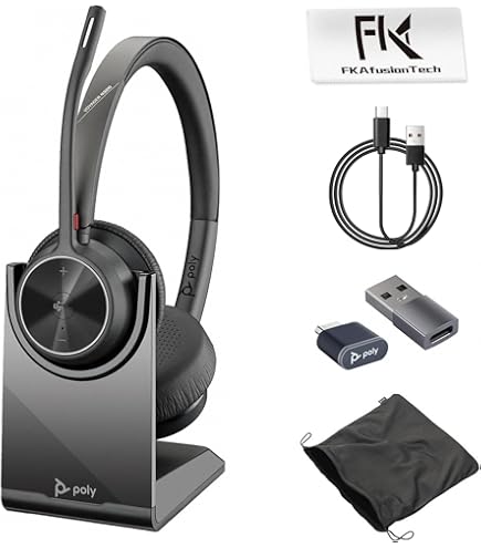 Amazon.com: Poly Voyager Focus 2 USB-C-C Headset USB-C/A Adapter