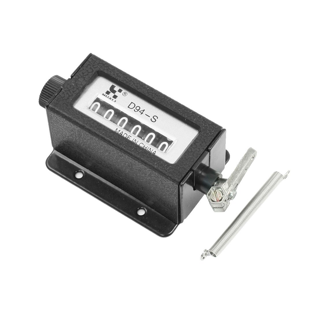 Sourcingmap D94-S 0-999999 6 Digit Rotary Knob Resettable Mechanical Pulling Counter
