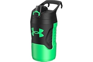 Under Armour Sports Water Jug, 32 oz Insulated Water Bottle w/Handle, Fence Hook, Leak Resistant, Baseball, Football & More