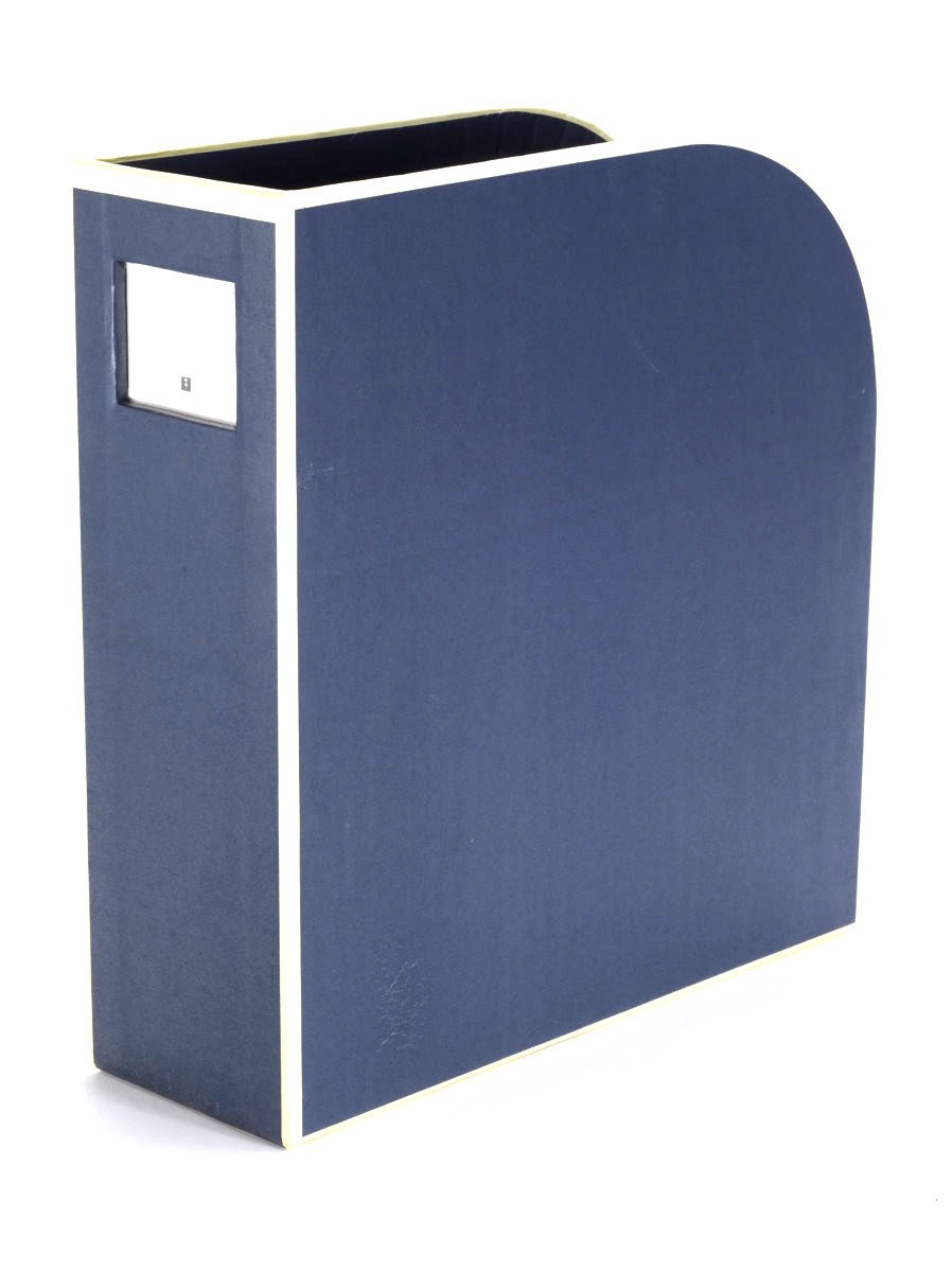 Semikolon 352732 Magazine rack A4 - magazine collector, document folder, format 10.5 x 26 x 31 cm - navy dark blue