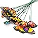 Topix Butterfly Garden Ornaments & Patio Decor Butterfly Party Supplies for Garden Yard Planter Colorful Whimsical Butterfly Stakes (48